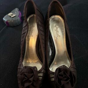 ❌❌SOLD❌❌Dark brown vintage “Qupid” heels MINT CONDITION❌❌SOLD❌❌